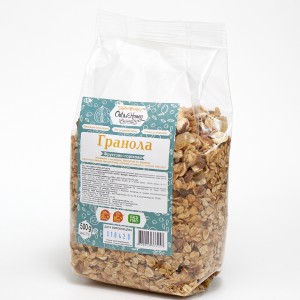 Granola with fruits&nuts in plastic packaging 500 g