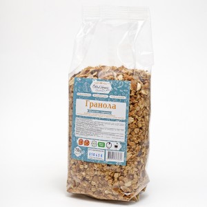 Granola with fruits&nuts in plastic packaging 750 g